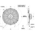 Axial fan SPAL 12V VA08-AP71/LL-53S (350 MM)-2