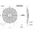 Axial fan SPAL 12V VA18-AP10/C-41S (385 MM)-2