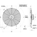 Axial fans SPAL 12V VA18-AP70/LL-86A (385 MM)-2
