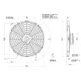 Axial fan SPAL 12V VA18-AP71/LL-59A BT KS (385 MM)-2