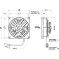 Axial fan SPAL 12V VA69A-A101-87A SUMIT (115 MM)-2