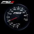 Ukazatel Pro G Race Series RC, přeplnění Boost 40 PSI WHITE 52mm-1