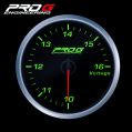 Ukazatel Pro G Race Series RS, Voltmetr GREEN 52mm-1