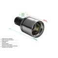 Univerzální koncovka tlumiče výfuku kulatá 100mm délka 120mm montážní průměr 50mm-2