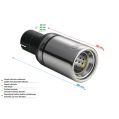 Univerzální koncovka tlumiče výfuku kulatá 80mm délka 120mm montážní průměr 55mm-2