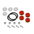 Quick Release Aluminium Bumper Fender Fastener Kit JRspec Red-1