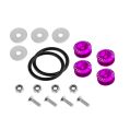 Quick Release Aluminium Bumper Fender Fastener Kit JRspec Purple-1