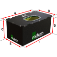 20-0606 R06A Radium Engineering Fuel Cell 10 Gallon / 37 litres FIA-7