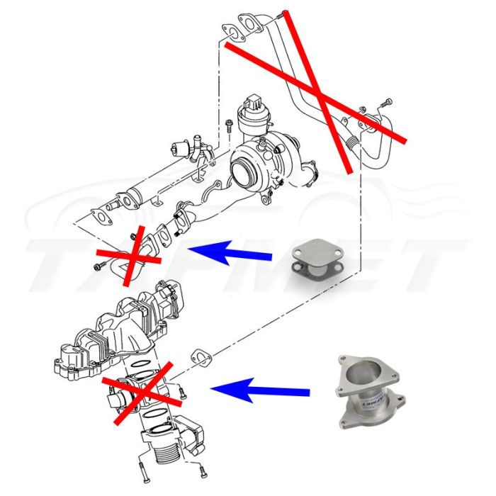 EGR Removal Delete Kit for VW Audi Seat Skoda with EGR_04/ZU - FMIC